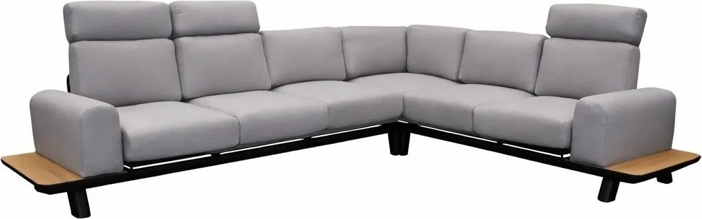 Showroommodel Colorado hoek loungeset 2 delig verstelbaar antraciet aluminium