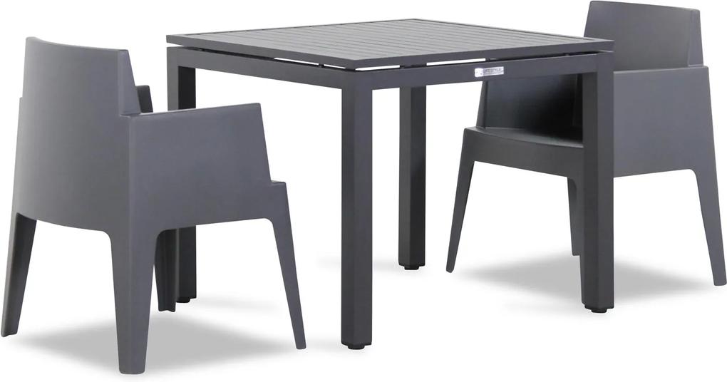 Lifestyle Box/Concept 90 cm dining tuinset 3-delig stapelbaar