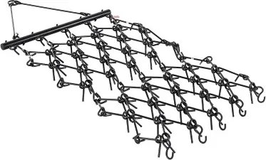 VEVOR getrokken eg, 2250x1140 mm, kettingeg met 69 scherpe tanden, geschikt voor ATV- en UTV-tractoren, voor grondbewerking, zaaien, egaliseren van landschappen en onderhoud van grindopritten