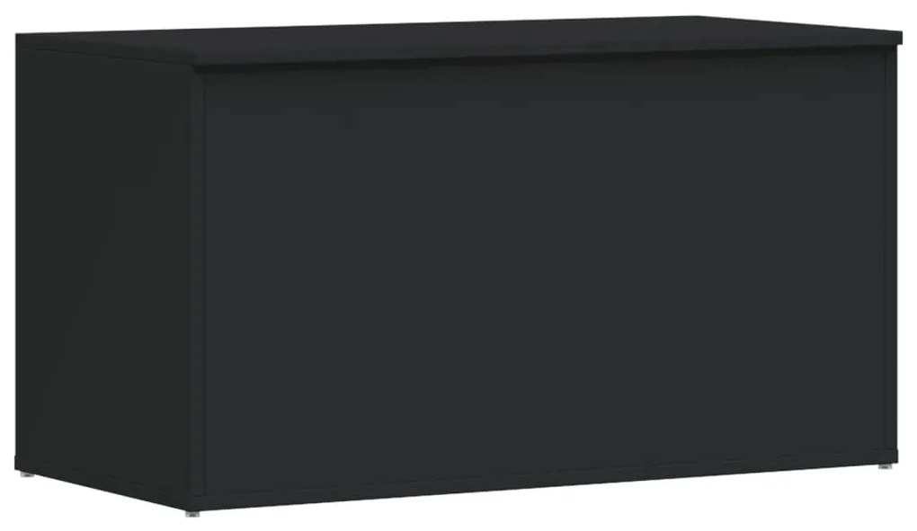 vidaXL Opbergkist 84x42x46 cm bewerkt hout zwart