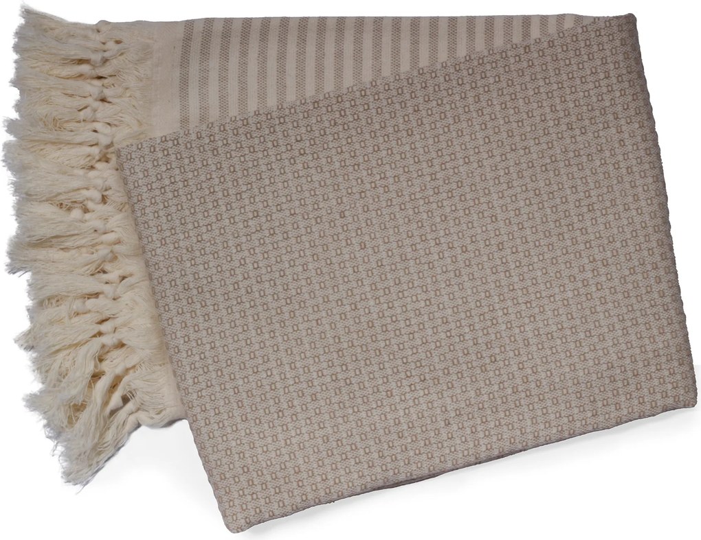 Hamamdoek – wafel honingraat – 100×200 – beige