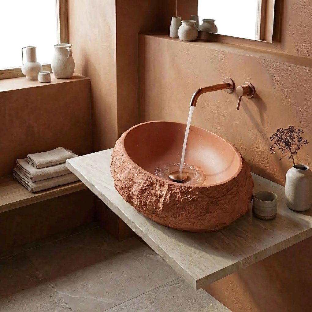 Opzetwastafel Rea Mika Terracotta