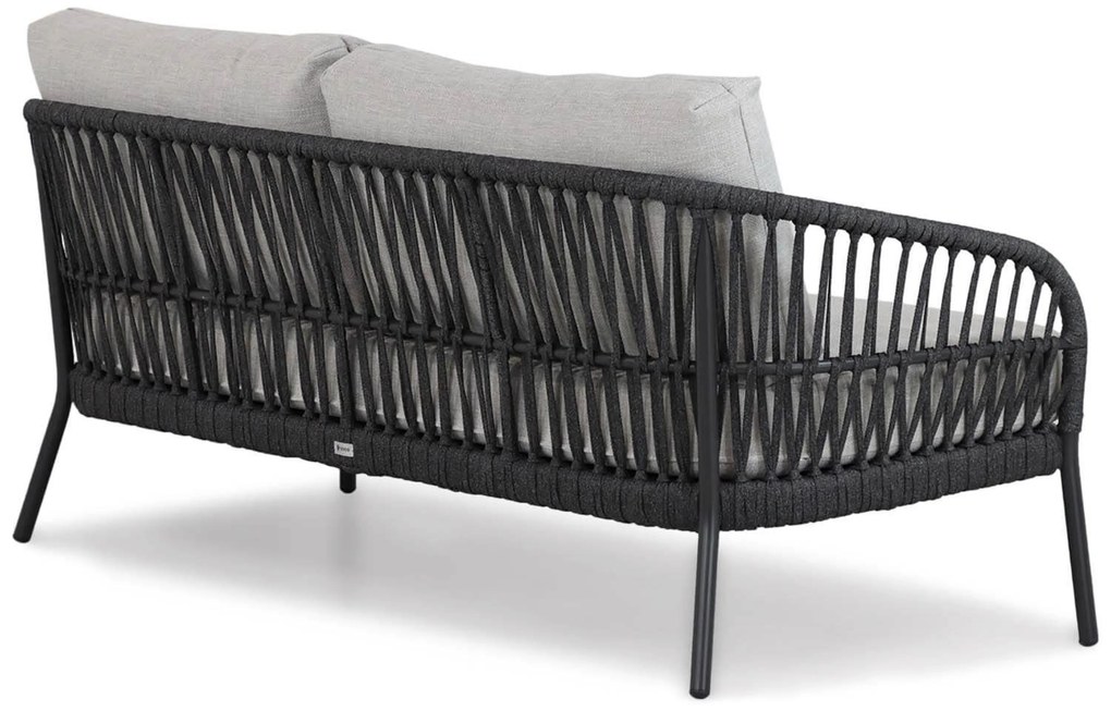 Stoel en Bank Loungeset 5 personen Aluminium/rope Grijs Coco Puerto/Rimini