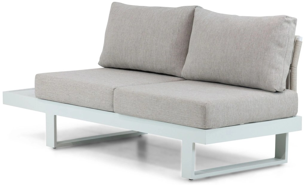 Hoek loungeset 6 personen Aluminium Wit  Lifestyle Garden Furniture Lorenzo