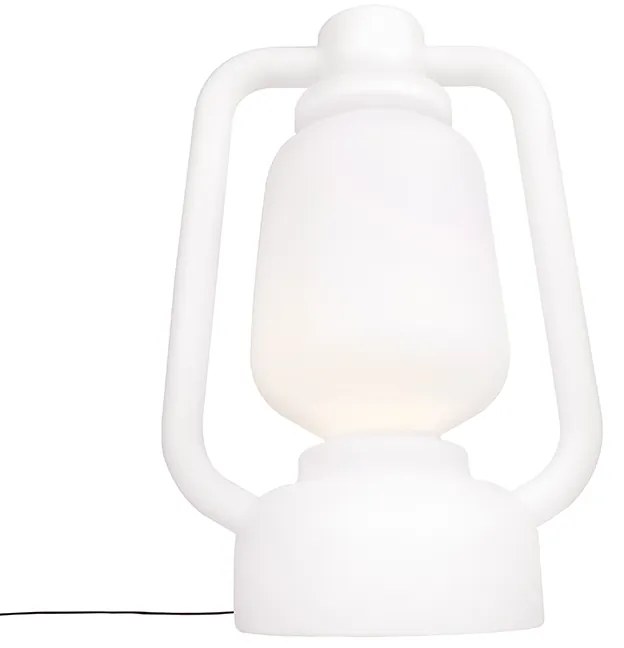 Buitenlamp Vloerlamp wit 110 cm IP44- Storm Extra Large Design, Modern E27 IP44 Buitenverlichting rond