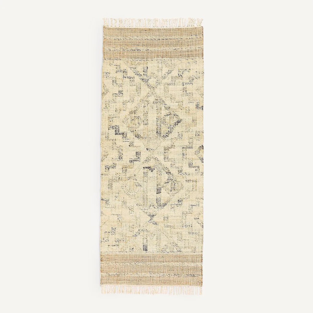 Jute hal vloerkleed, handgeweven, Jelena