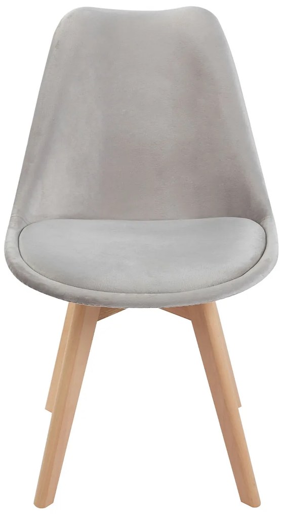 Set van 4 Synk Fluwelen Stoelen