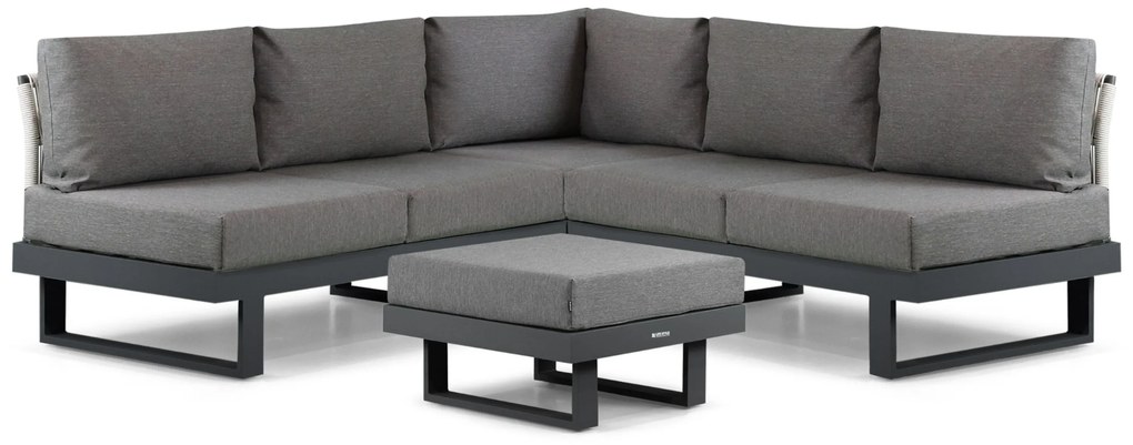 Hoek loungeset 5 personen Aluminium Grijs Lifestyle Garden Furniture Lorenzo