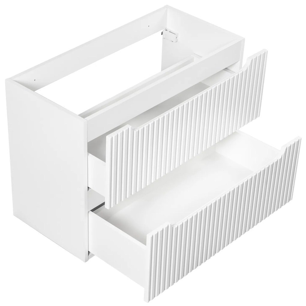 Comad Nova White onderkast met 2 lades 80x40x60cm wit