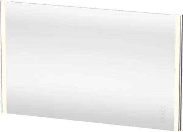 Duravit XSquare spiegel met LED verlichting 2x verticaal en indirecte verlichting boven en onder 130x80cm en verwarming XS701500000