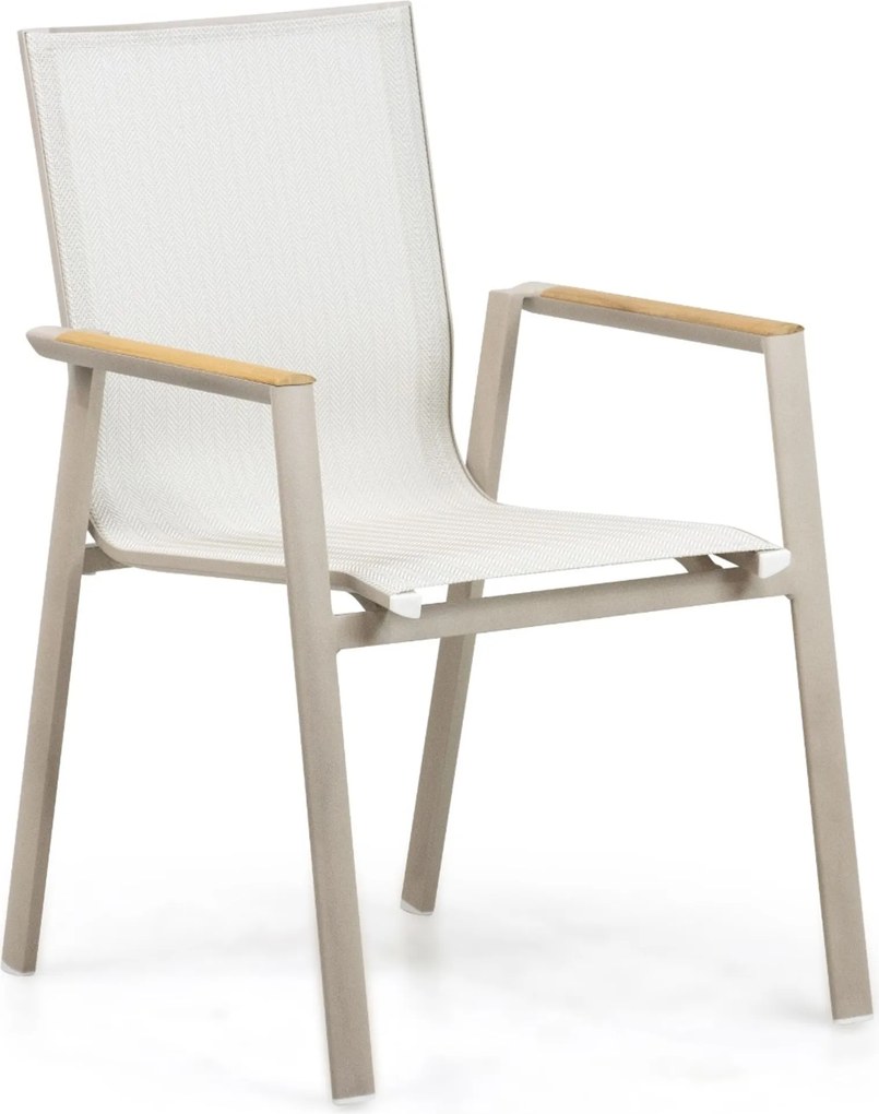 Tuinset 8 personen 300 cm Aluminium Zand/Beige Lifestyle Garden Furniture Fiora/Voyage
