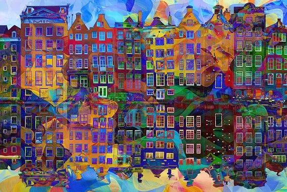 Amsterdam Abstract - Canvas - 30x20