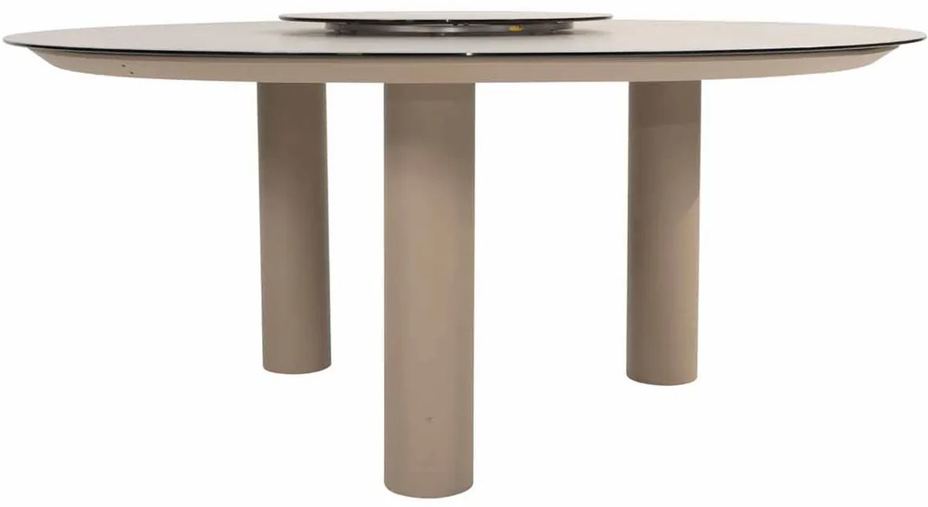 Taste by 4 Seasons Donato low tuintafel latte met geprint keramisch blad Ø 160 cm SALE Tuintafel   beige weerbestendig