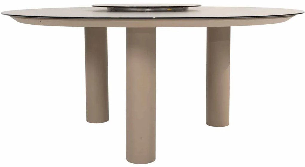 Taste by 4 Seasons Donato low tuintafel latte met geprint keramisch blad Ø 160 cm Tuintafel beige weerbestendig