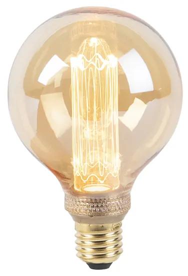 LED lamp G95 E27 5W 1800K amber 3-staps dimbaar