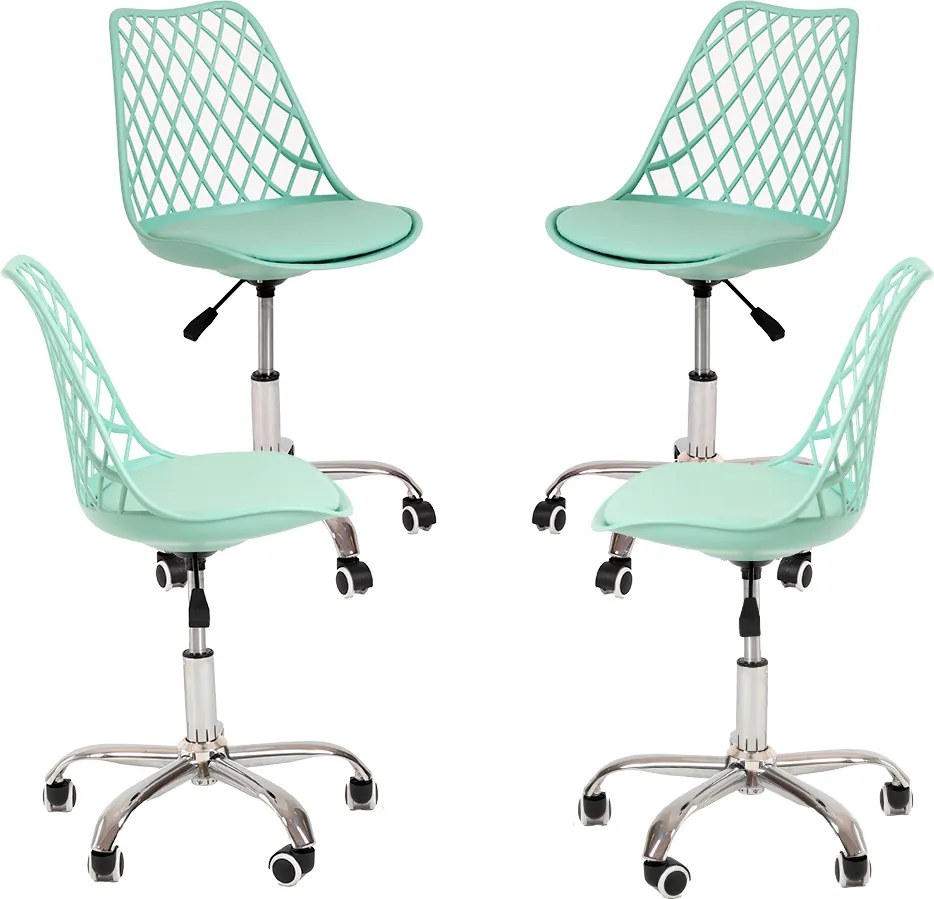 Pak 4 Mima-bureaustoelen in