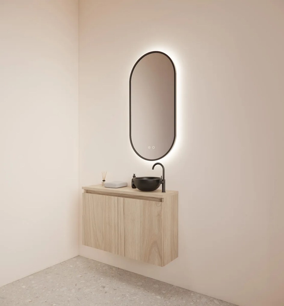 Gliss Design Echo toiletmeubel 80cm kastanje