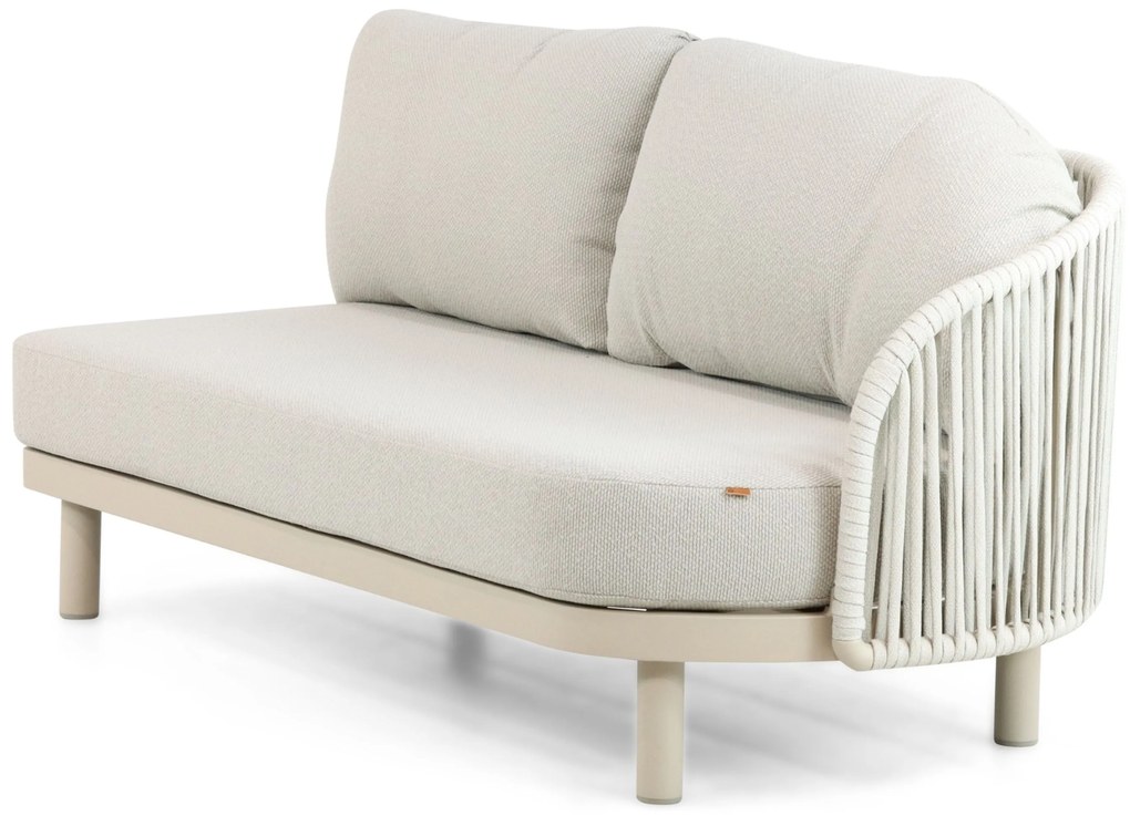 Hoek loungeset 5 personen Aluminium/rope Taupe  Santika Furniture Santika