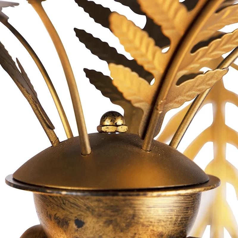 Vintage vloerlamp goud 156 cm 2-lichts - Botanica Retro E27 Binnenverlichting Lamp