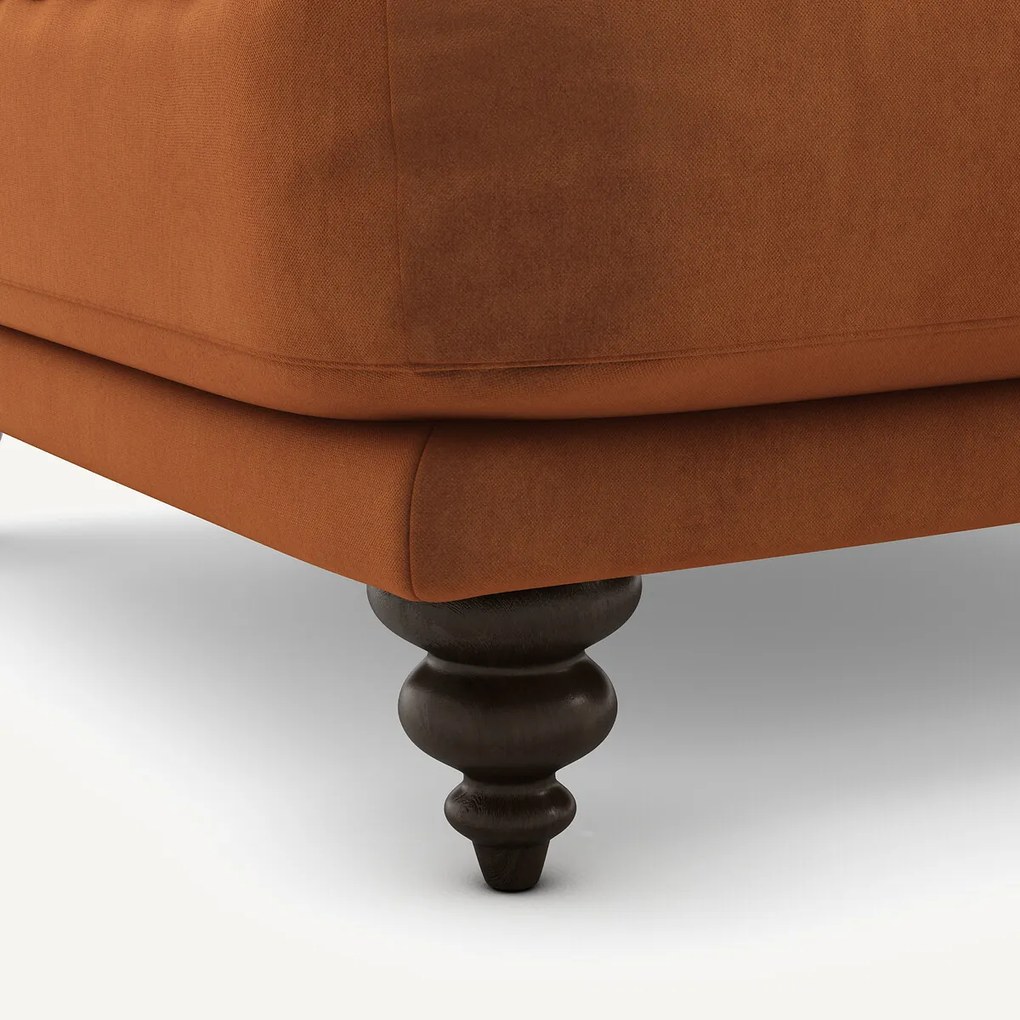 Voetenbank in fluweel, Lazare