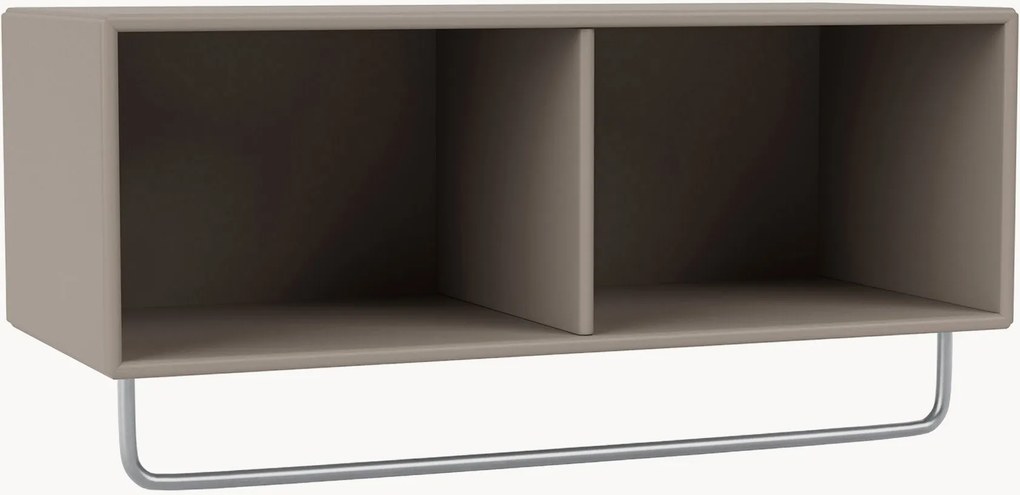 Wandrek Coat van hout met kledingstang