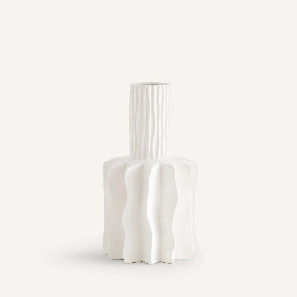 Flesvaas van mat keramiek, H29 cm, Polia