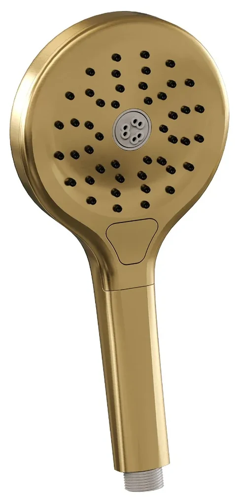 Brauer Gold Edition thermostatische inbouw regendouche met 3 standen handdouche, rechte muurarm, glijstang en hoofddouche 30cm set 92 messing geborsteld PVD