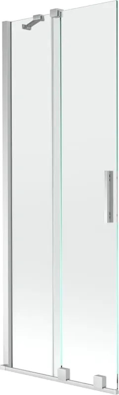 Mexen Velar 2-delige uitschuifbare badwand 70 x 150 cm, transparant, chroom - 896-070-000-01-01