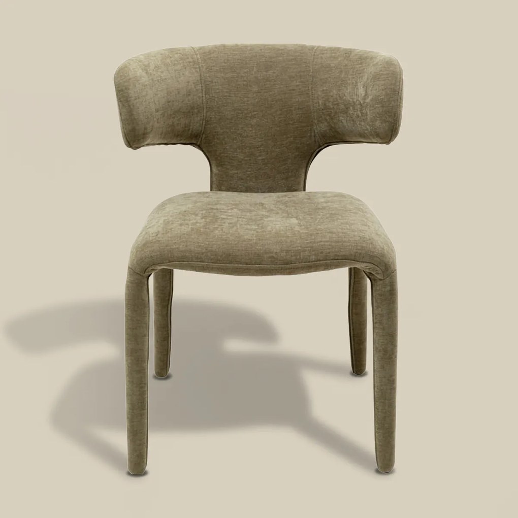 Kare Design Tobi Eetkamerstoel Stof Groen