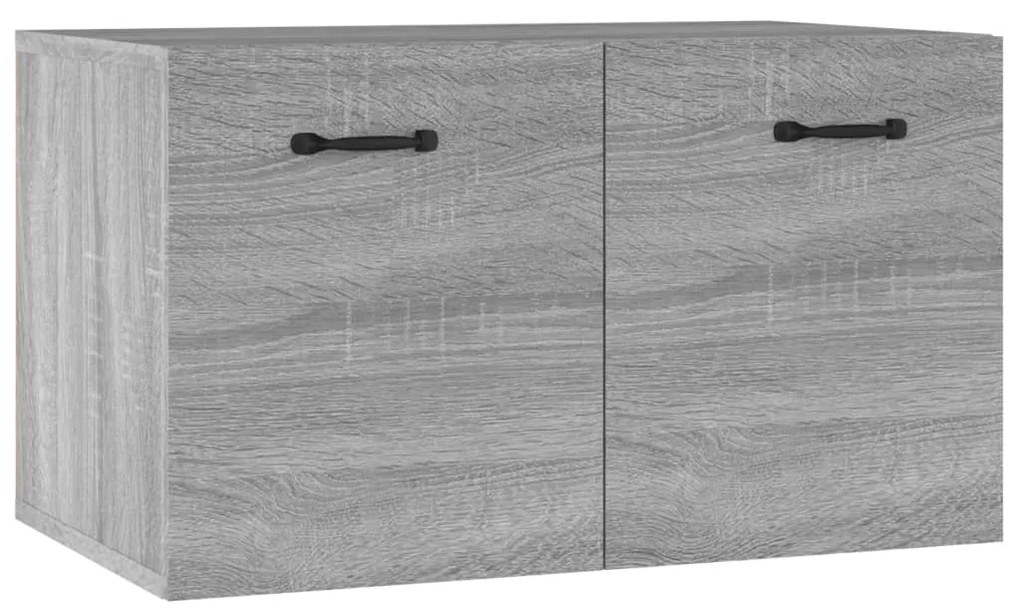 vidaXL Wandkast 60x36,5x35 cm bewerkt hout grijs sonoma eikenkleurig