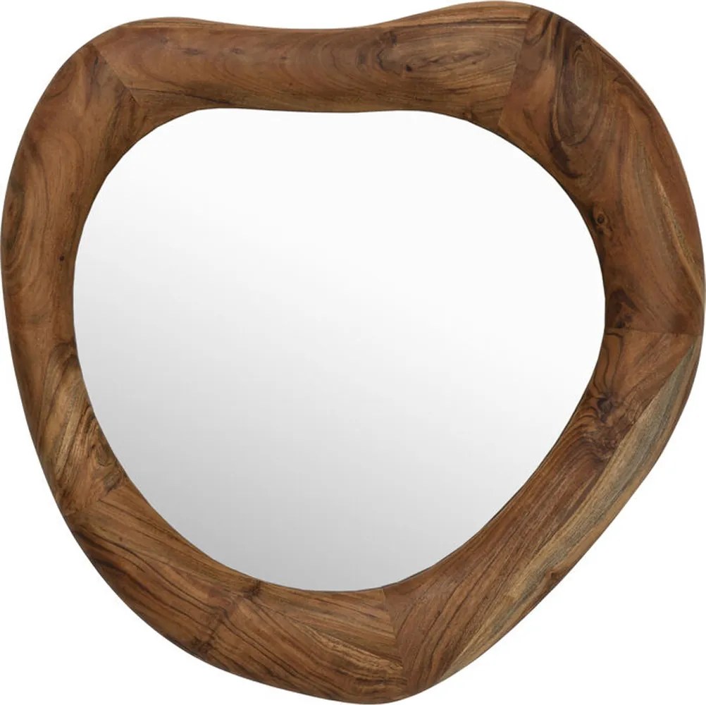 Driehoek Spiegel Acacia Hout - 101x62cm