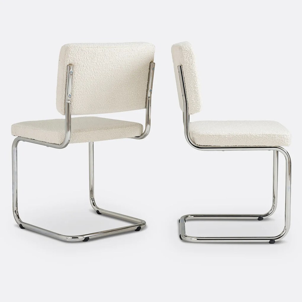 Set van 2 bouclé stoelen, Sarva