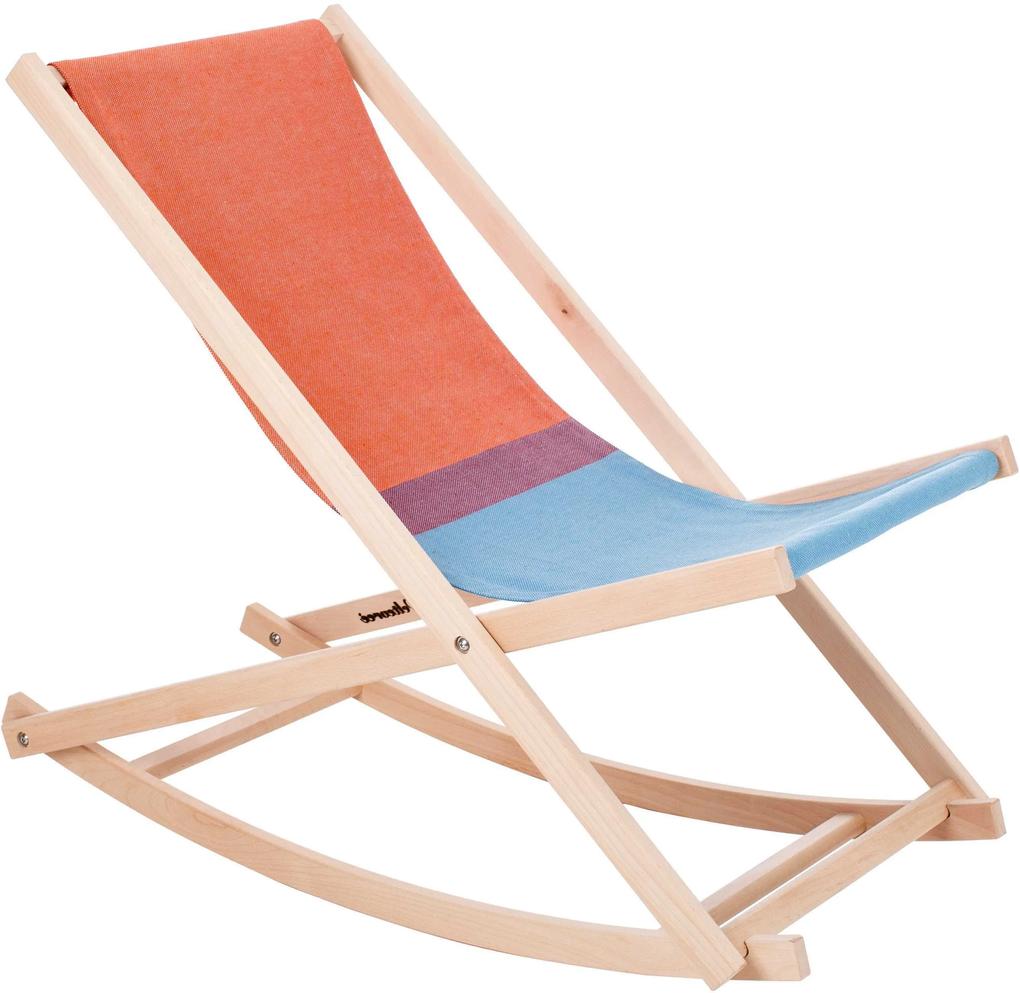 Weltevree Beach Rocker schommelstoel rood/blauw