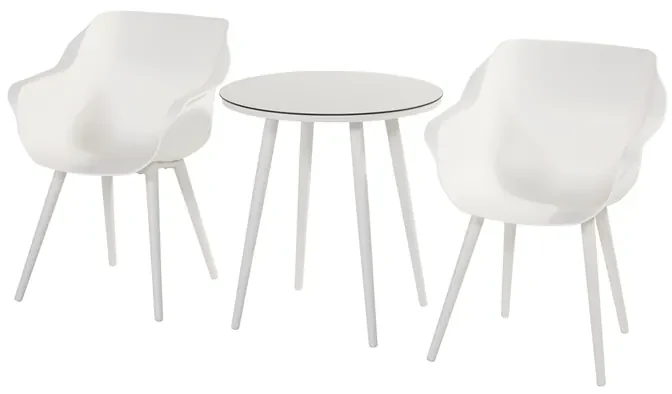 Hartman Sophie Studio dining armstoel - White - Alu poot