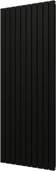 Plieger Cavallino designradiator dubbel verticaal 2000x750mm 2718W mat zwart 7250302