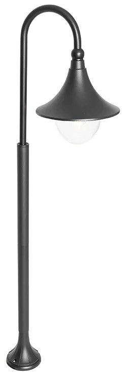Klassieke buiten lantaarn zwart 125 cm IP44 - Daphne