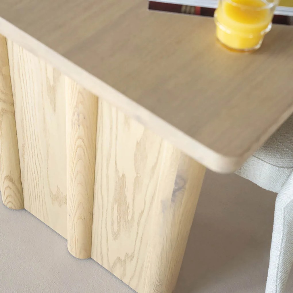 Eleonora Jake Design Eettafel Eiken Naturel 180x100 Cm - 180 X 100cm.