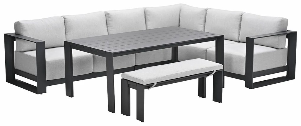 Garden Impressions Malakka lounge dining set 6-delig - valley sand
