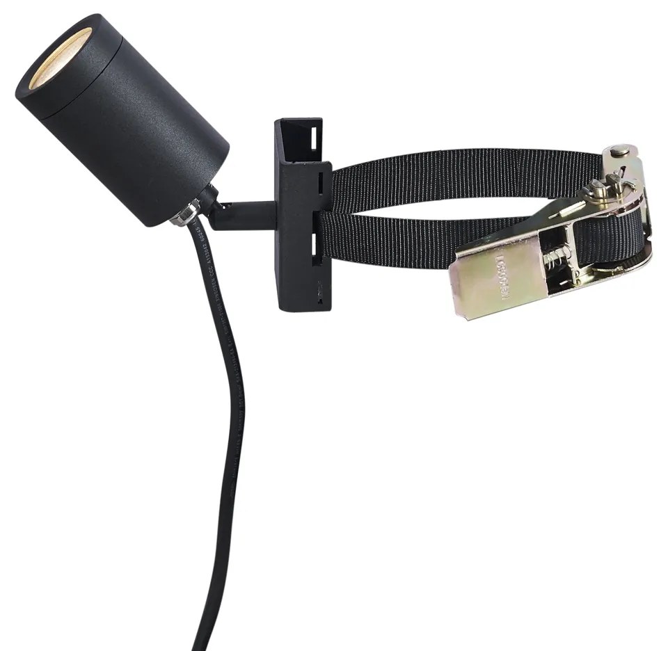 Buitenspot zwart voor aan boom GU10 50mm draai- en kantelbaar IP65 - Solo Modern GU10 IP65 Buitenverlichting rond