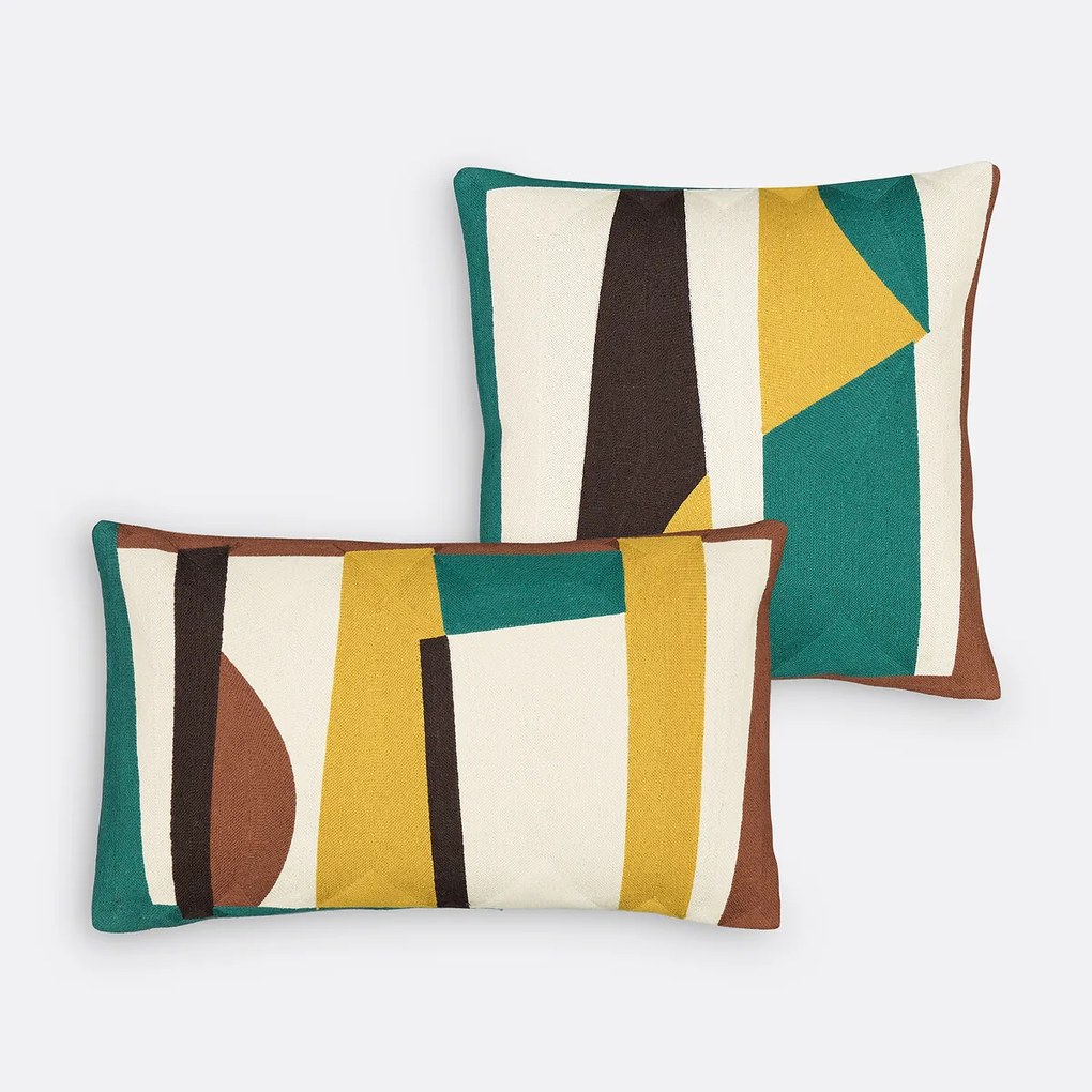 Geborduurd kussenhoes 45x45 cm, Scolto