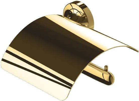 Geesa Tone gold closetrolhouder met klep goud 91730804r