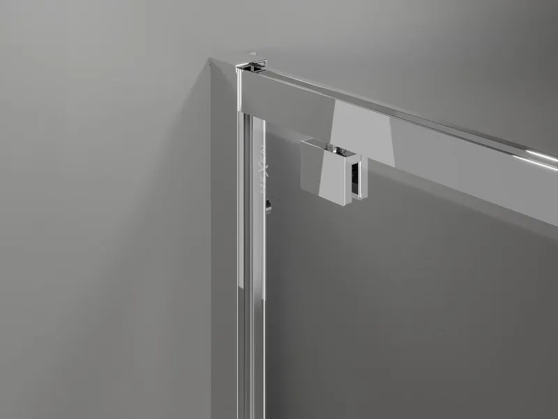 Mexen Exo-BR draaibare douchecabine 90 x 90 cm, transparant, chroom - 8181-090-090-01-00