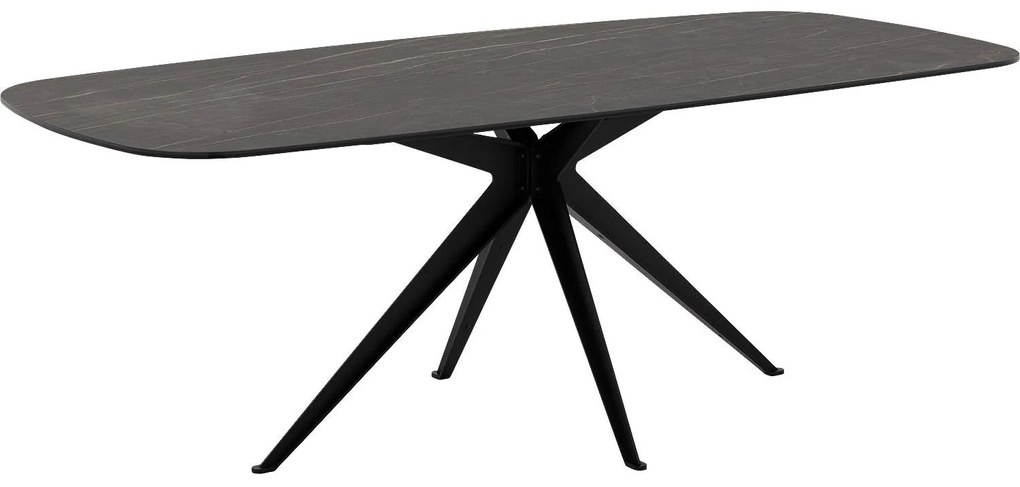 Goossens Excellent Eettafel Cipressen, Semi rechthoekig 180 x 100 cm