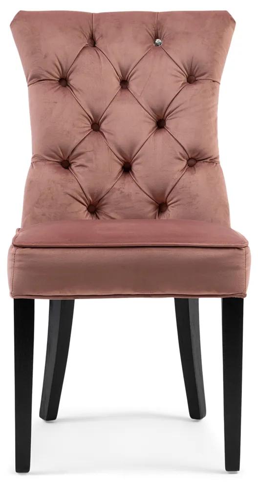 Rivièra Maison - Balmoral Dining Chair, velvet III, rose stain - Kleur: bruin