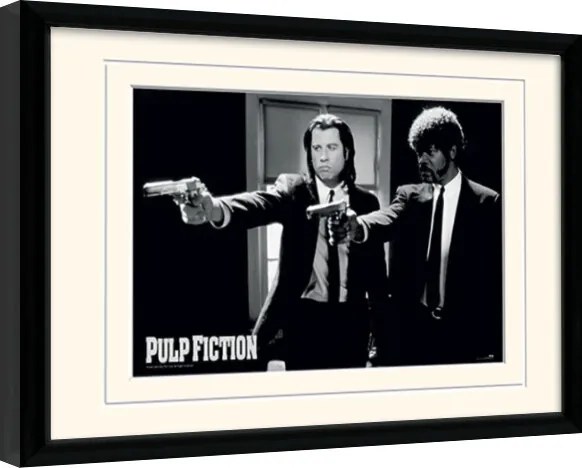 Ingelijste poster Pulp Fiction - Guns