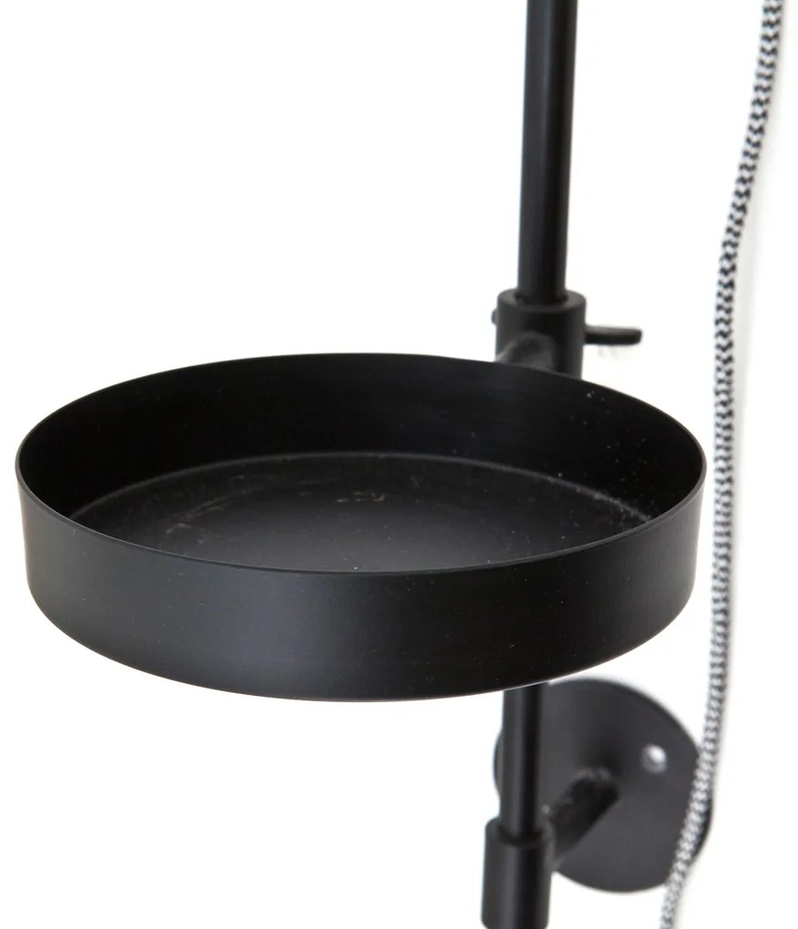By-Boo Horus Zwarte Wandlamp Met Plankje
