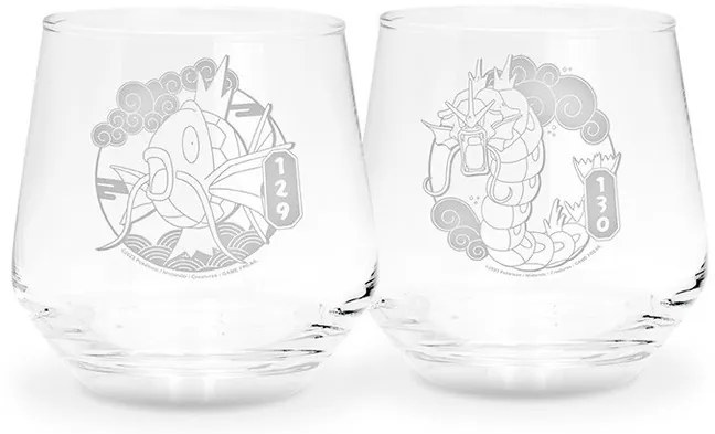 Glas Pokemon - Magikarp & Gyarados