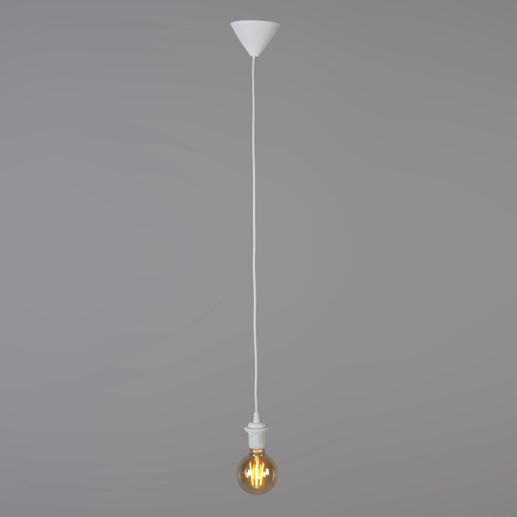 Set van 4 retro hanglampen roze 45 cm - Granny