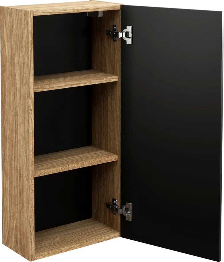 Comad Luxor Black halfhoge kast 75cm zwart