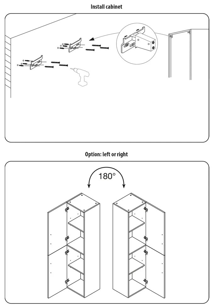 Differnz Bolo hoge kast licht eiken